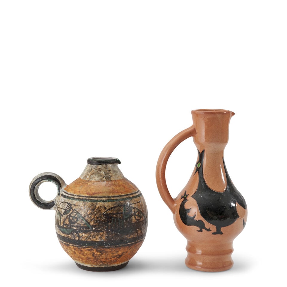 JOEL BAUDOIN (1930-2013) & RENE BEN-LISA (1926-1995) PITCHERS Baudoin, France, c. 2000, glazed e... - 3