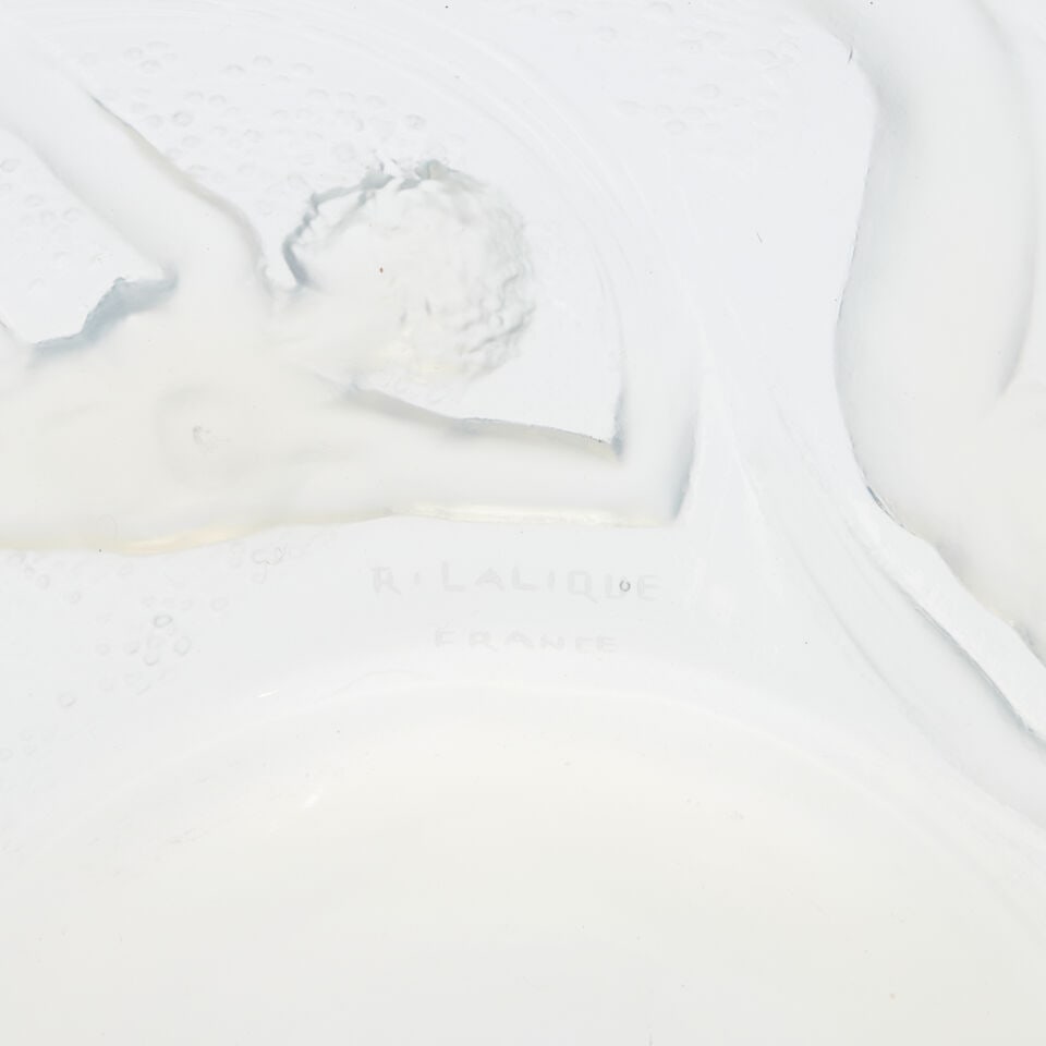 RENE LALIQUE (1860-1945) 'ONDINES' PLATE France, designed 1921, pre-1945 production, molded clea... - 3
