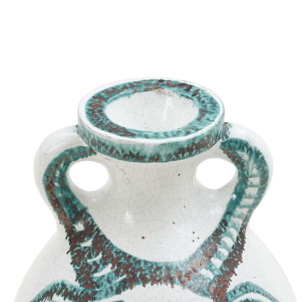 ROBERT PICAULT (1919-2000) FLOOR VASE Vallauris, c. 1955, glazed ceramic, decorated with depicti... - 3