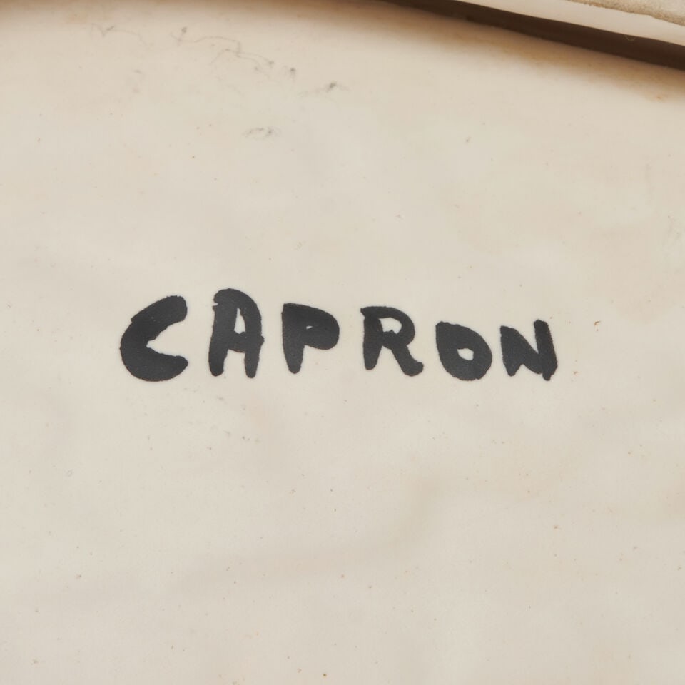 ROGER CAPRON (1922-1998) FISH PLATE Vallauris, c. 1960, glazed ceramic, painted mark 'Capron,' l... - 2