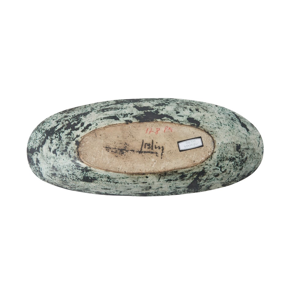 JACQUES BLIN (1920-1995) OVAL BOWL France, c. 1980, incised and glazed ceramic, depicting a hors... - 2
