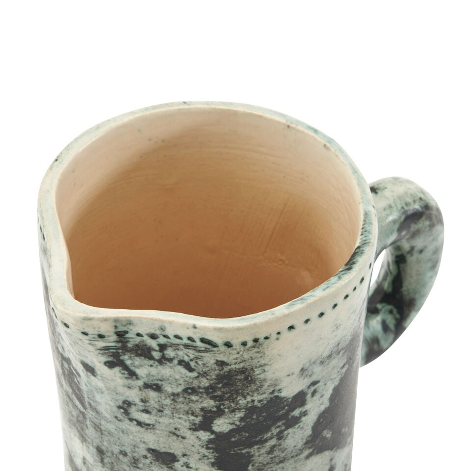 JACQES BLIN (1920-1995) PITCHER France, c. 1960, glazed ceramic, incised mark 'J Blin,' ht. 9 5/... - 3