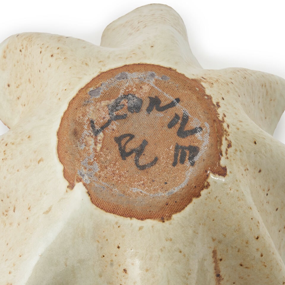 MID-CENTURY MODERN FREE-FORM BOWL probably France, c.1960, glazed ceramic, signed 'Leonne RC,' a... - 2