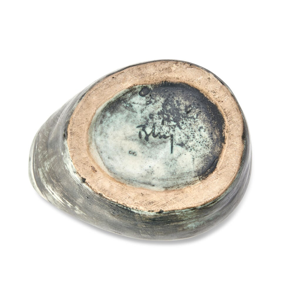 JACQUES BLIN (1920-1995) EWER France, c. 1960, glazed ceramic, incised mark 'J Blin,' ht. 10 1/2... - 2