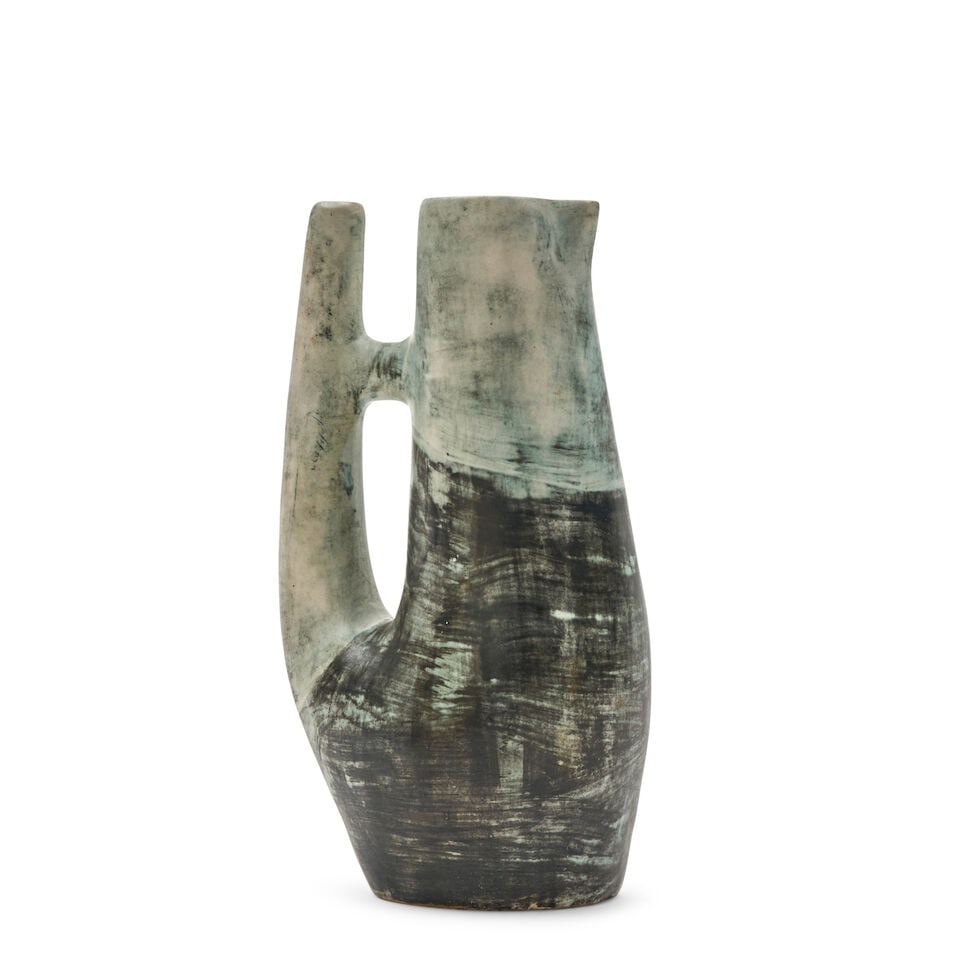 JACQUES BLIN (1920-1995) EWER France, c. 1960, glazed ceramic, incised mark 'J Blin,' ht. 10 1/2... - 3