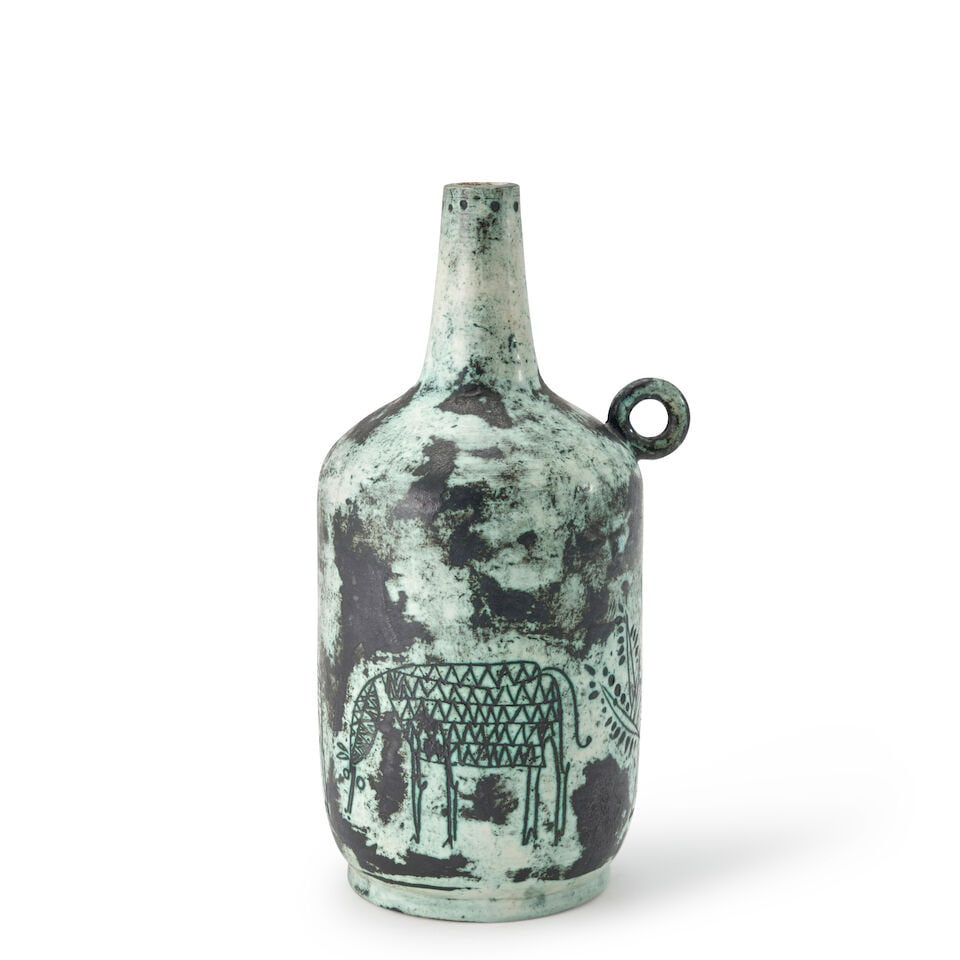 JACQUES BLIN (1920-1995) TABLE LAMP BASE France, c. 1960, glazed ceramic, pre-firing hole for el... (1 of 3)