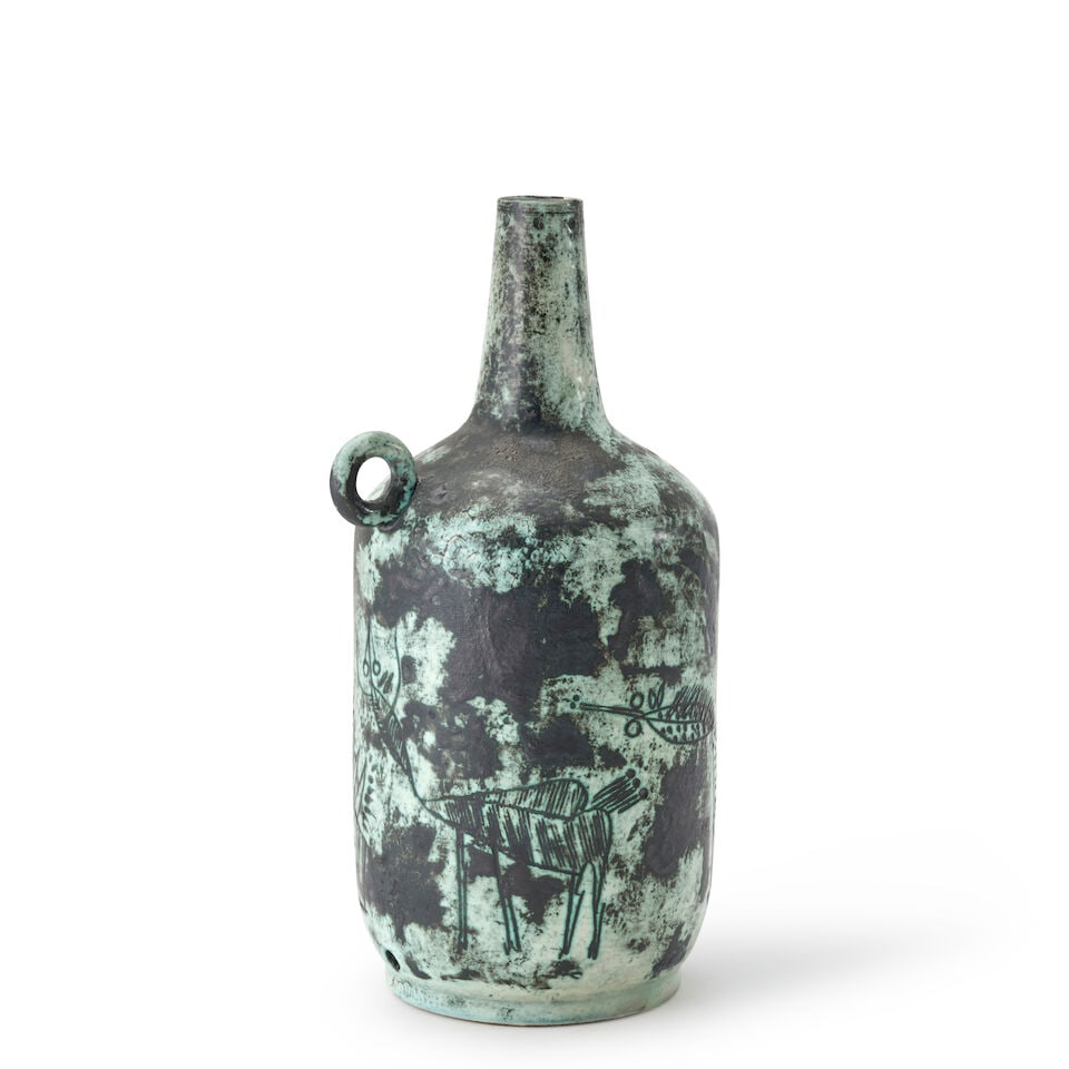 JACQUES BLIN (1920-1995) TABLE LAMP BASE France, c. 1960, glazed ceramic, pre-firing hole for el... - 3