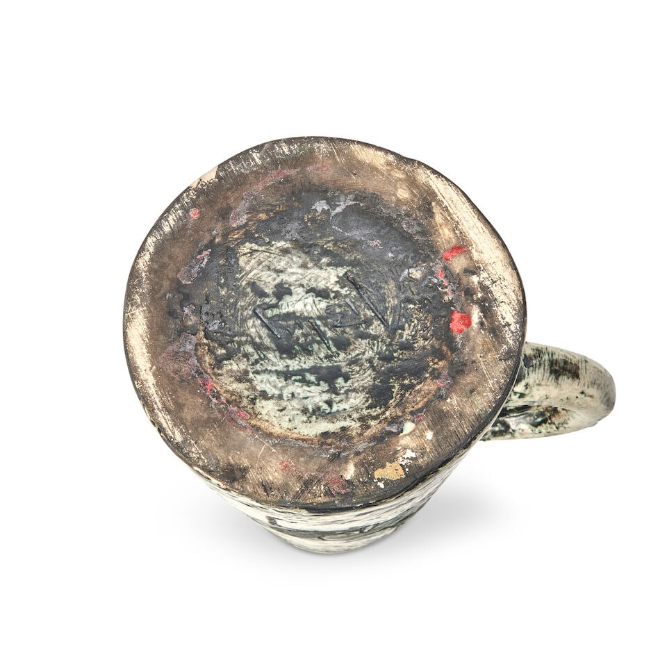 JACQUES BLIN (1920-1995) PITCHER France, c. 1960, glazed ceramic, incised mark 'J Blin,' ht. 12 ... - 2