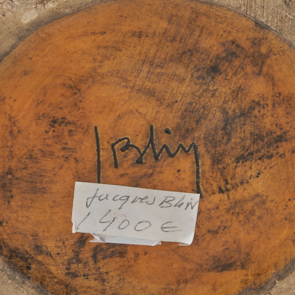 TWO JACQUES BLIN (1920-1995) VESSELS France, c. 1950, glazed ceramic, table lamp base, pre-firin... - 2