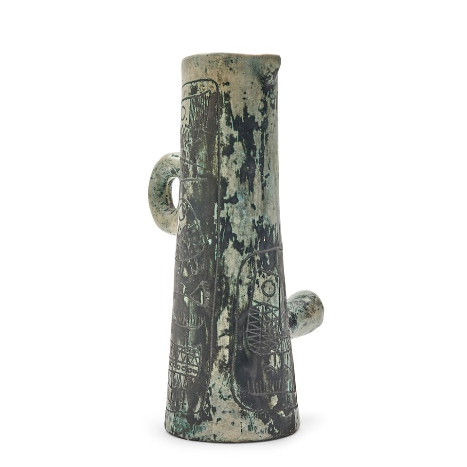 JACQUES BLIN (1920-1995) PITCHER France, c. 1955, glazed ceramic, incised mark 'J Blin Ex. No. 5... (1 of 3)