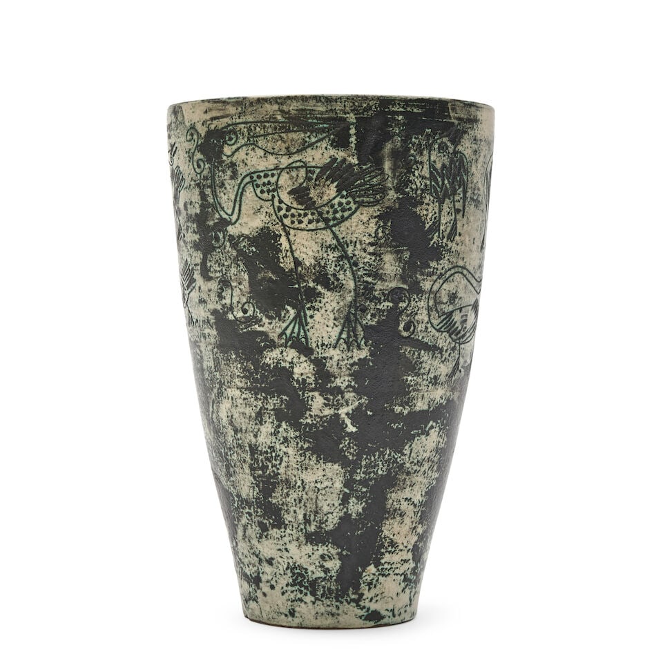 JACQUES BLIN (1920-1995) VASE France, c. 1960, glazed ceramic, incised mark 'J Blin,' ht. 11 1/4... - 3