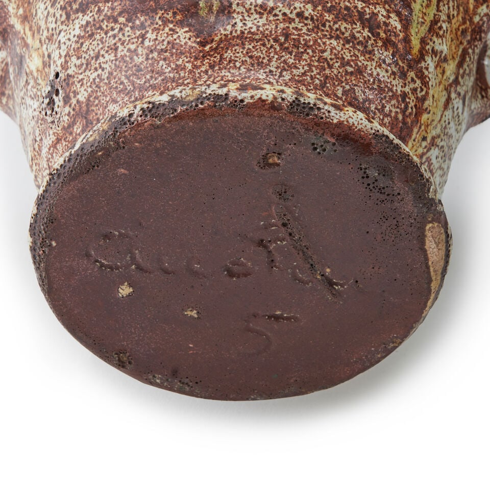 THREE POTERIE D'ACCOLAY ITEMS Accolay, France, c. 1960, glazed ceramic, all with marks 'Accolay,... - 2