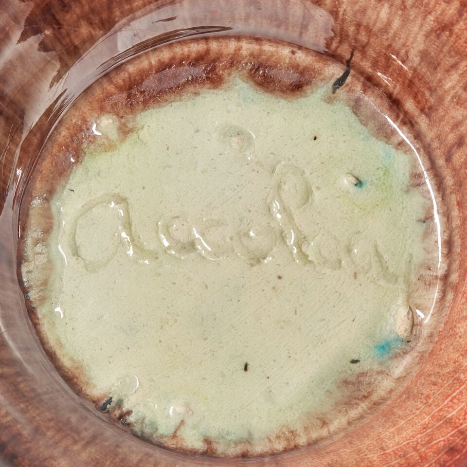 FIVE POTERIE D'ACCOLAY VASES Accolay, France, c. 1960, glazed ceramic, all with incised marks 'A... - 2