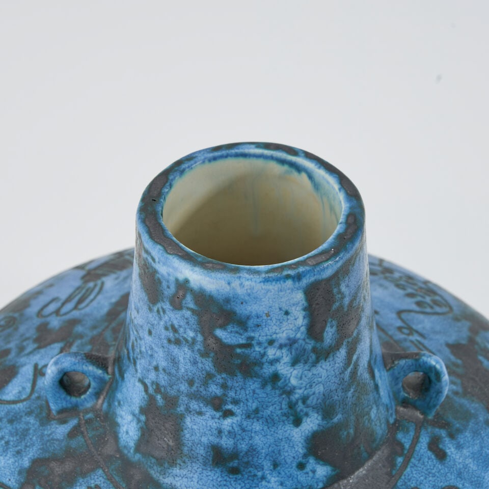 JACQUES BLIN (1920-1995) VASE France, c. 1960, incised and glazed ceramic, incised mark 'J. Blin... - 3