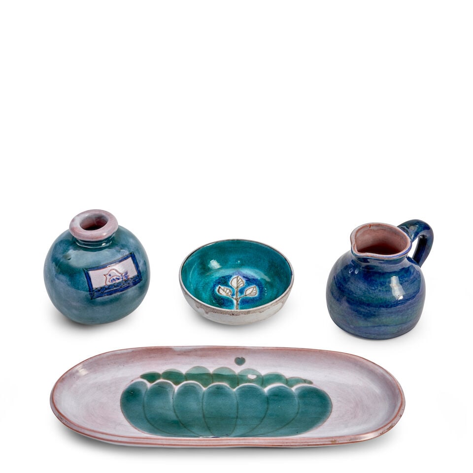 FOUR ROBERT (1930-2008) AND JEAN (1930-2015) CLOUTIER ITEMS France, c. 1960, glazed stoneware, a... (1 of 2)
