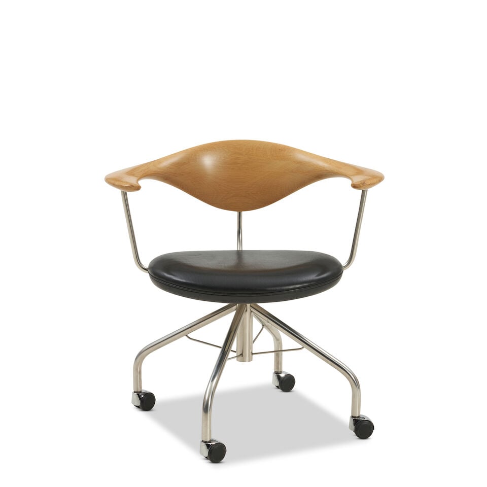 HANS J. WEGNER (1914-2007) FOR PP MOBLER PP502 SWIVEL CHAIR Denmark, designed 1955, produced 200... (1 of 4)