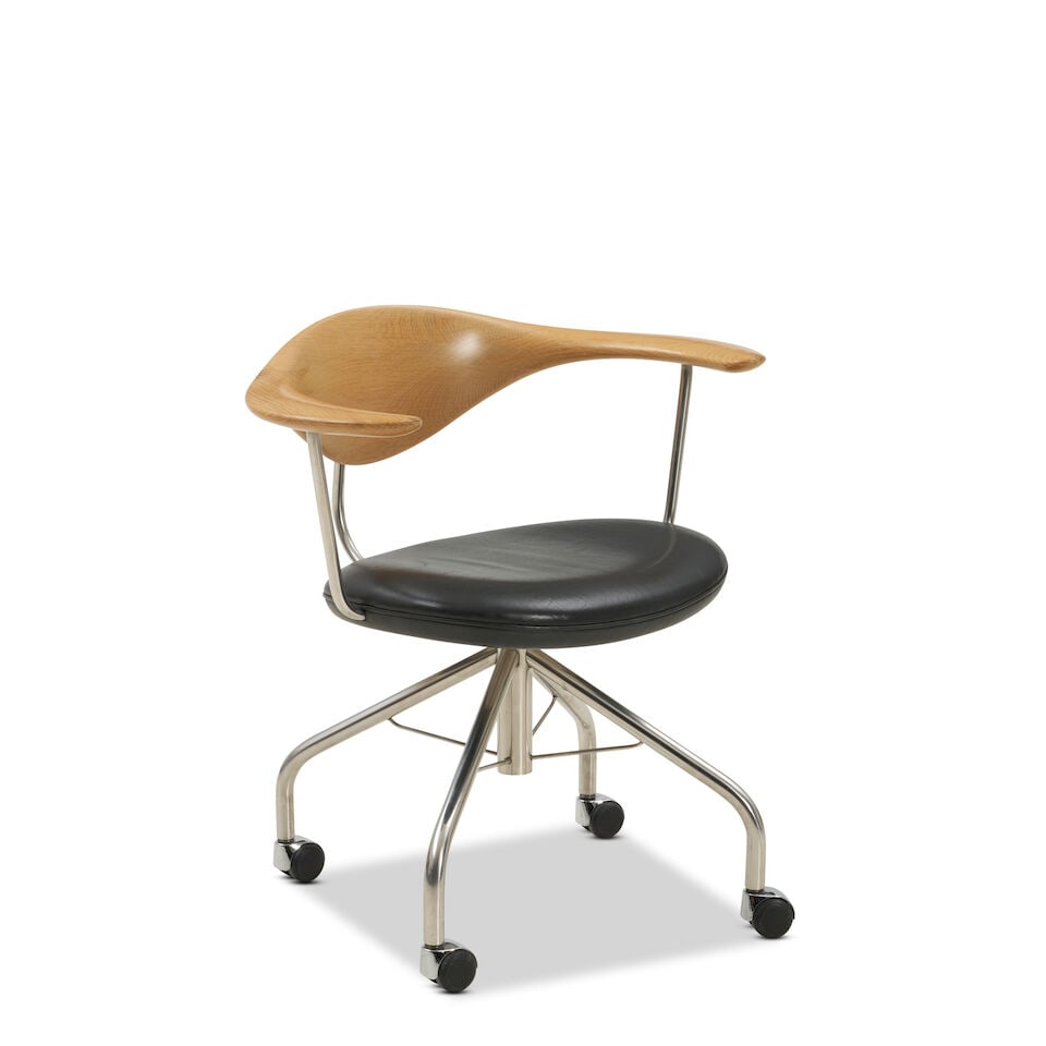 HANS J. WEGNER (1914-2007) FOR PP MOBLER PP502 SWIVEL CHAIR Denmark, designed 1955, produced 200... - 2