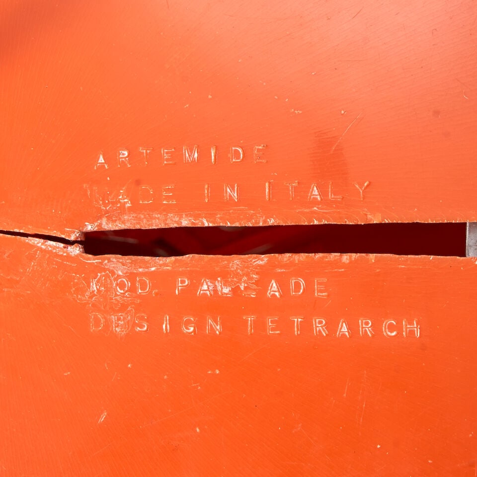 STUDIO TETRARCH FOR ARTEMIDE 'PALLADE' PENDANT LAMP Italy, designed 1968, plastic, frosted glass... - 2