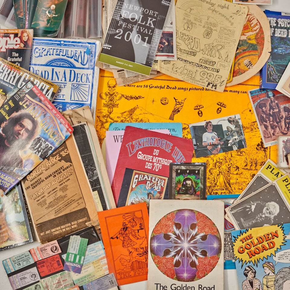 COLLECTION OF GRATEFUL DEAD POSTERS, HANDBILLS AND EPHEMERA Posters include 1966 Graham Presents... (1 of 5)