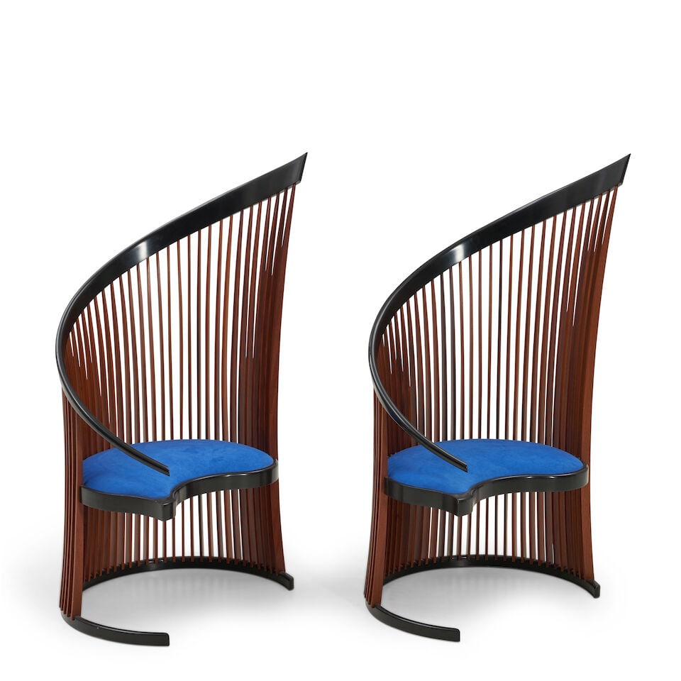 PAIR OF THOMAS W. STENDER (1947-2021) 'PASO DOBLE' CHAIRS United States, dated 1992, mahogany, e... - 3