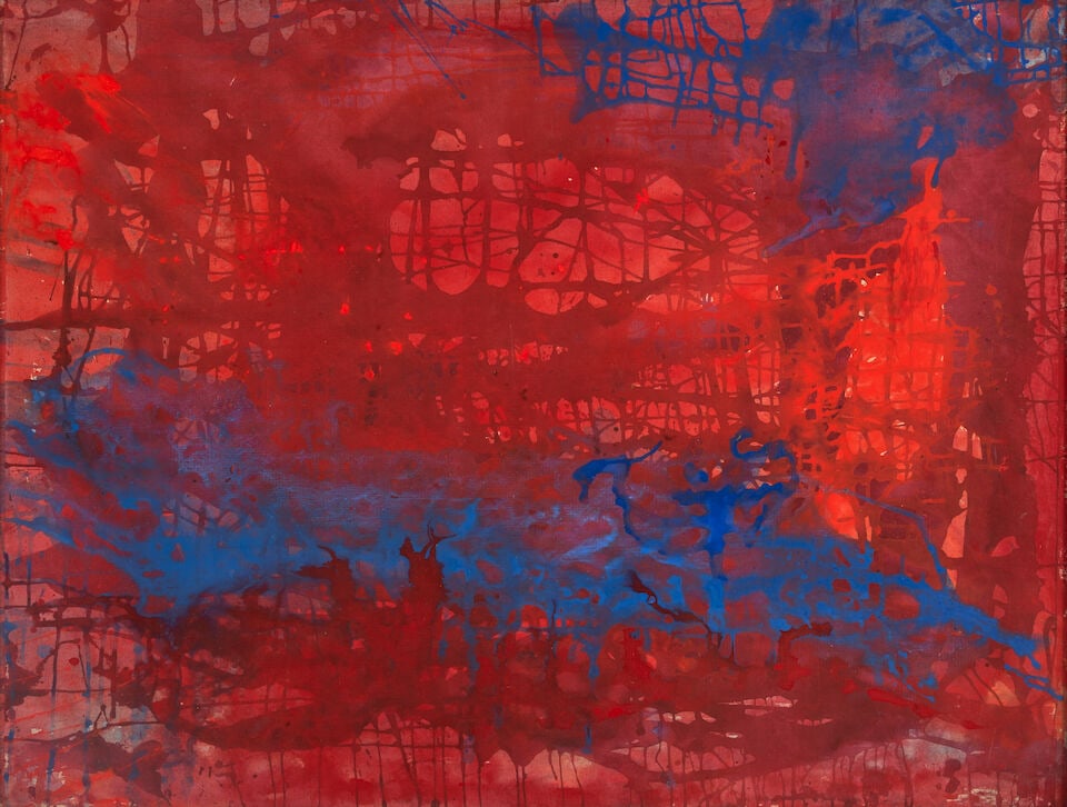 DORIS LINDO LEWIS (American, 1909-1995) Homage to Clyfford Stillunsigned; titled on a typed labe... (1 of 3)