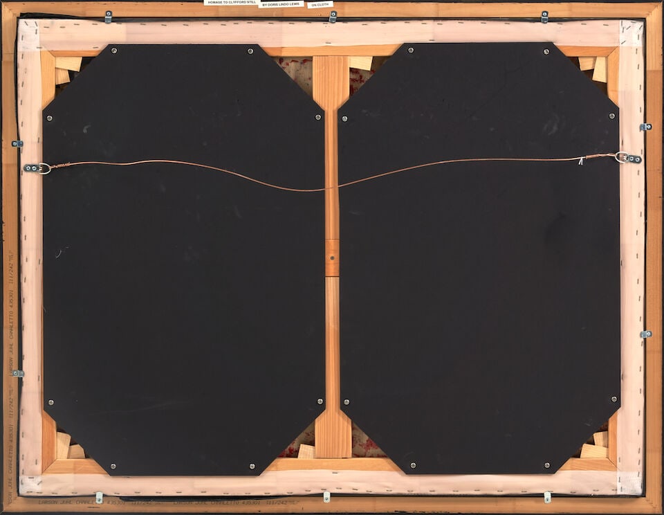 DORIS LINDO LEWIS (American, 1909-1995) Homage to Clyfford Stillunsigned; titled on a typed labe... - 2