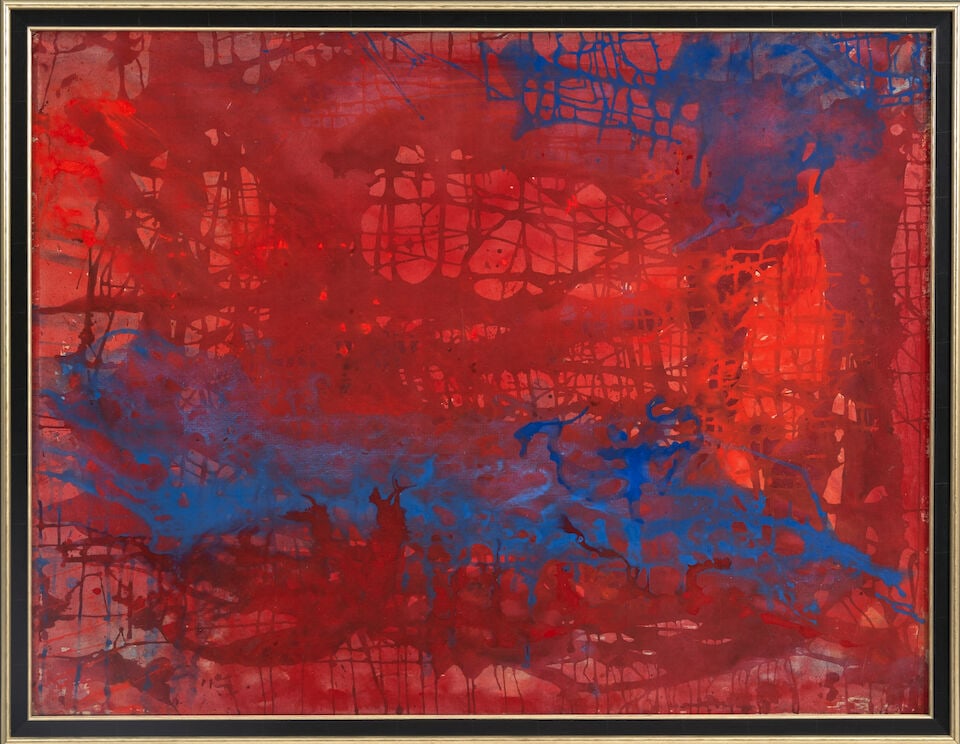 DORIS LINDO LEWIS (American, 1909-1995) Homage to Clyfford Stillunsigned; titled on a typed labe... - 3