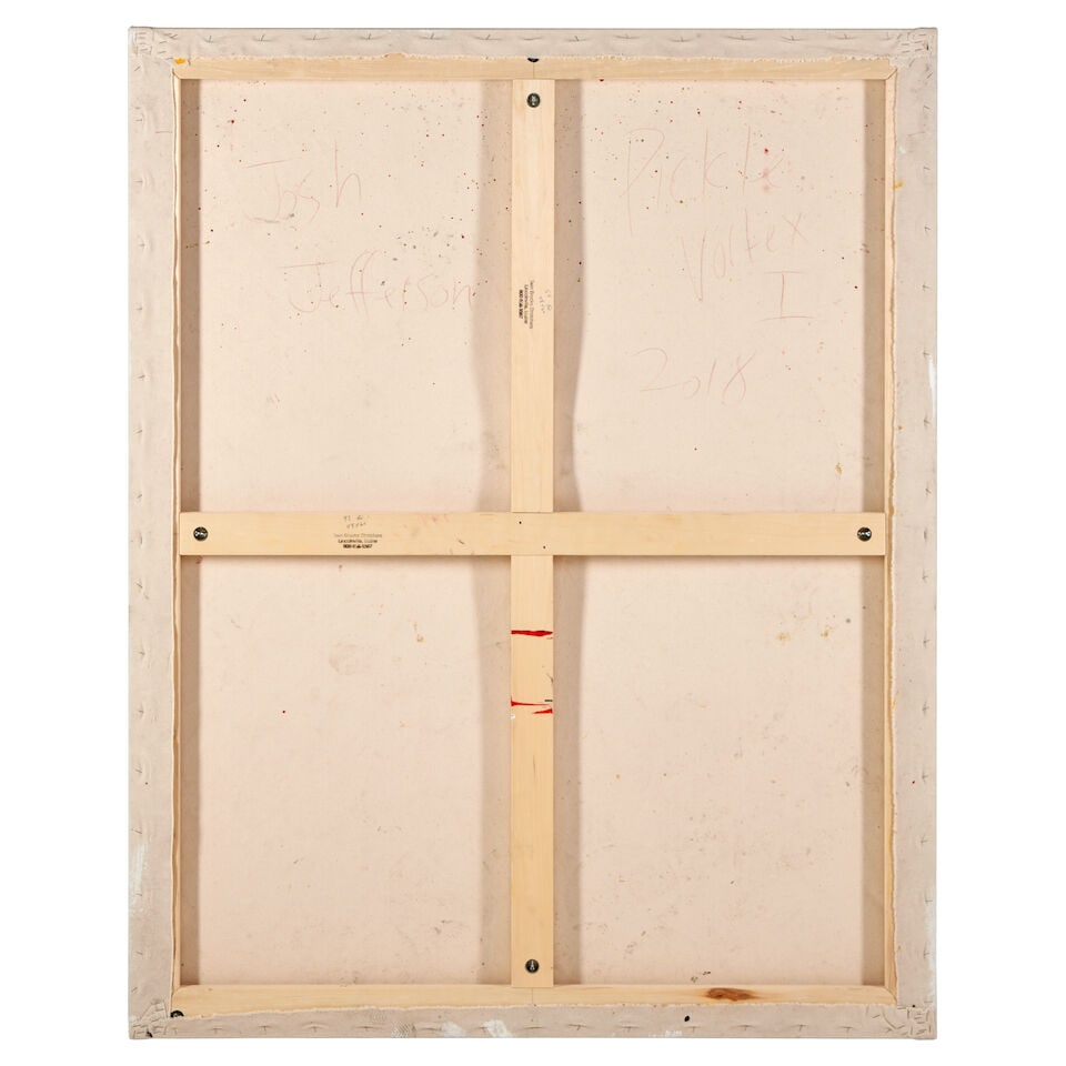 JOSH JEFFERSON (B. 1977) 'PICKLE VORTEX I' Massachusetts, dated 2018, acrylic and flashe on canv... - 3