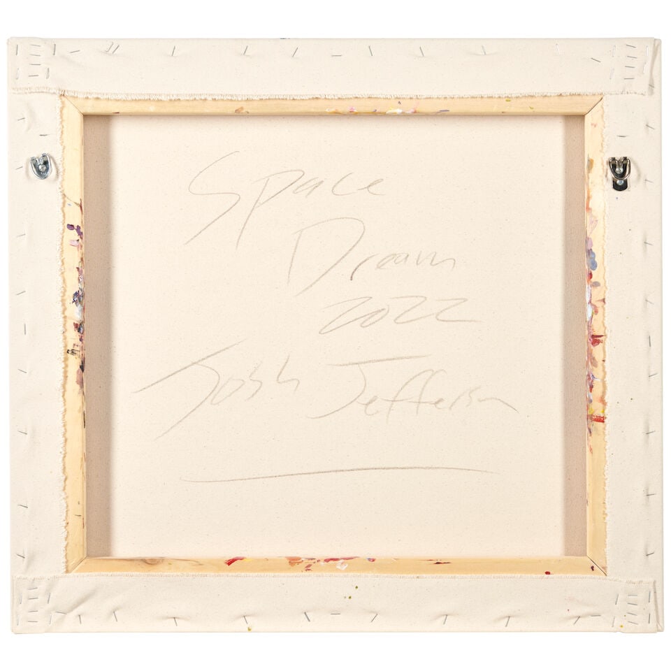 JOSH JEFFERSON (B. 1977) 'SPACE DREAM' Massachusetts, dated 2022, acrylic, flashe, cut and appli... - 2