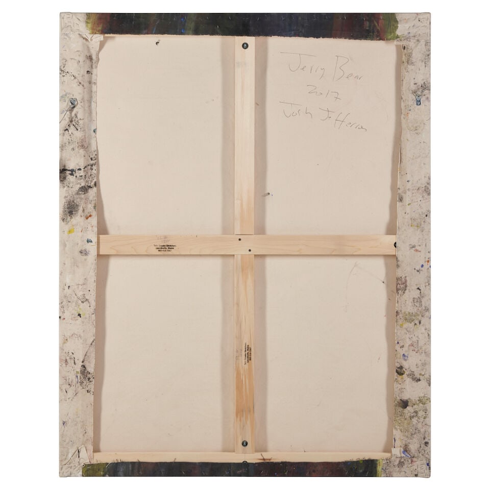 JOSH JEFFERSON (B. 1977) 'JERRY BEAR' Massachusetts, dated 2017, acrylic and flashe with applied... - 3