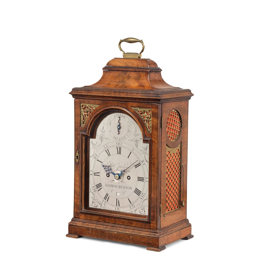 A late 18th century mahogany striking table clock with alarm Robert Jackson, Bishop Burton - 2