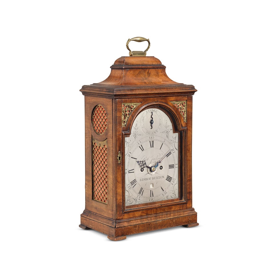 A late 18th century mahogany striking table clock with alarm Robert Jackson, Bishop Burton - 3
