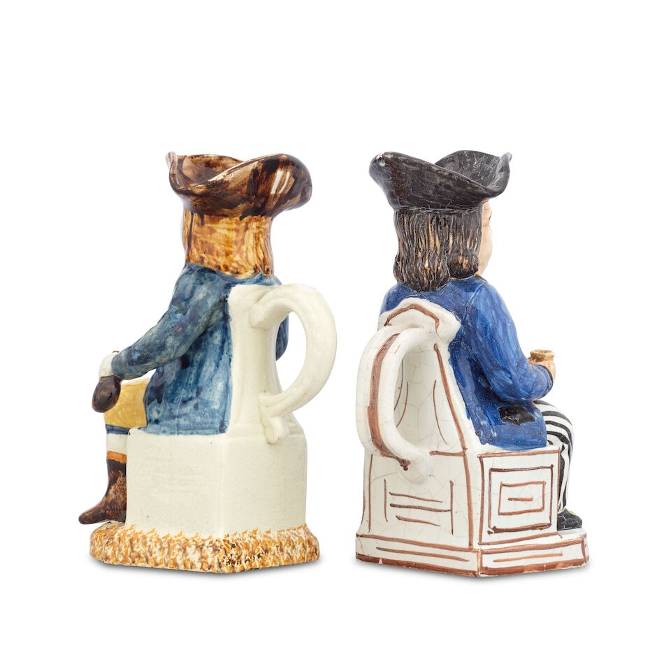 Two Portuguese 'Sailor' Toby Jugs, 19th century - 2