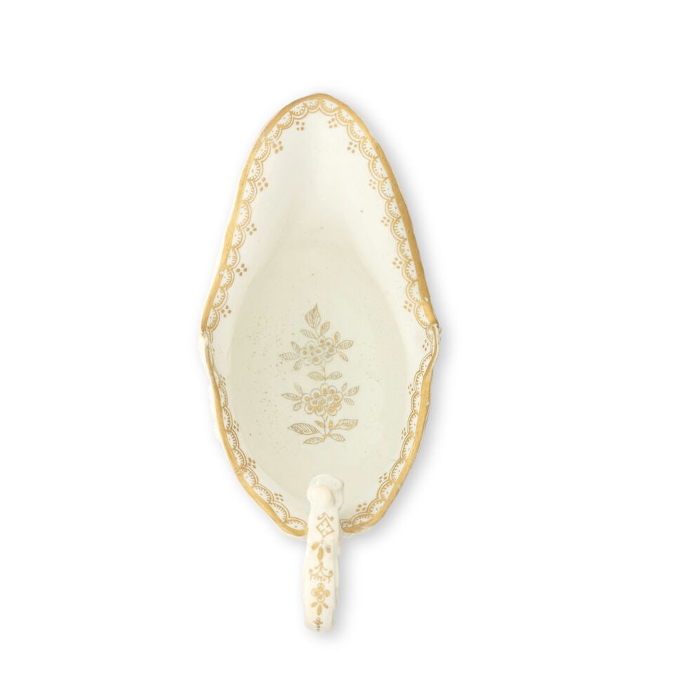 An early Bow sauceboat, circa 1750 - 2