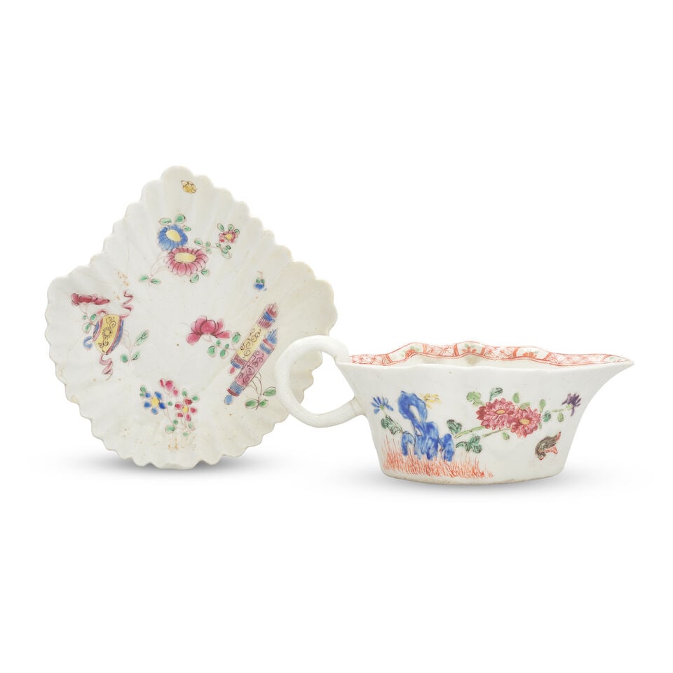 A collection of Bow polychrome porcelain, circa 1750-65 - 2