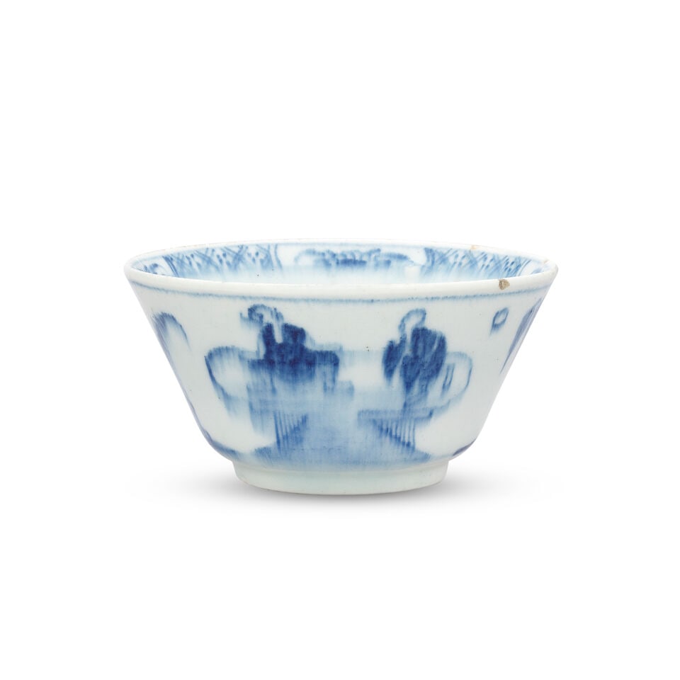 A rare Bow conical bowl, circa 1756-58 - 2