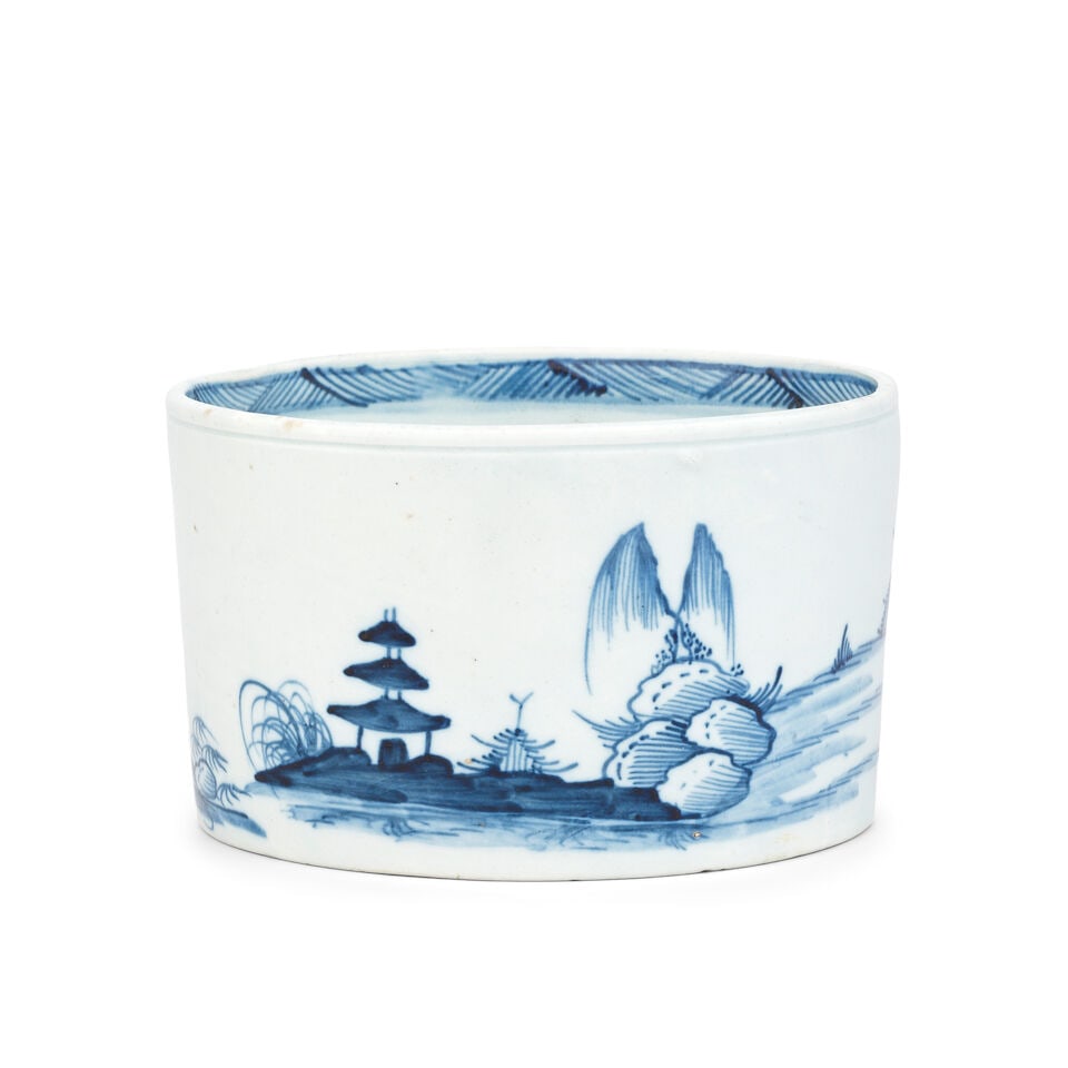 A very rare Richard Chaffers potting pot, circa 1758-62 - 2