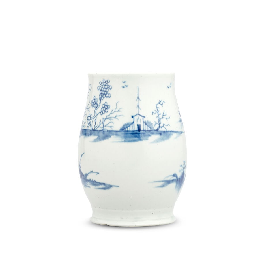 A Longton Hall tankard or large mug, circa 1755-58 - 3