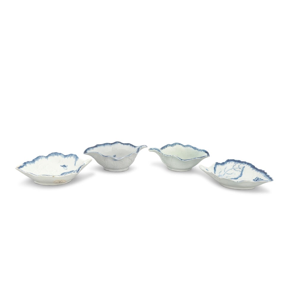 Four Liverpool (Brownlow Hill) pickle dishes, circa 1756-65 - 2