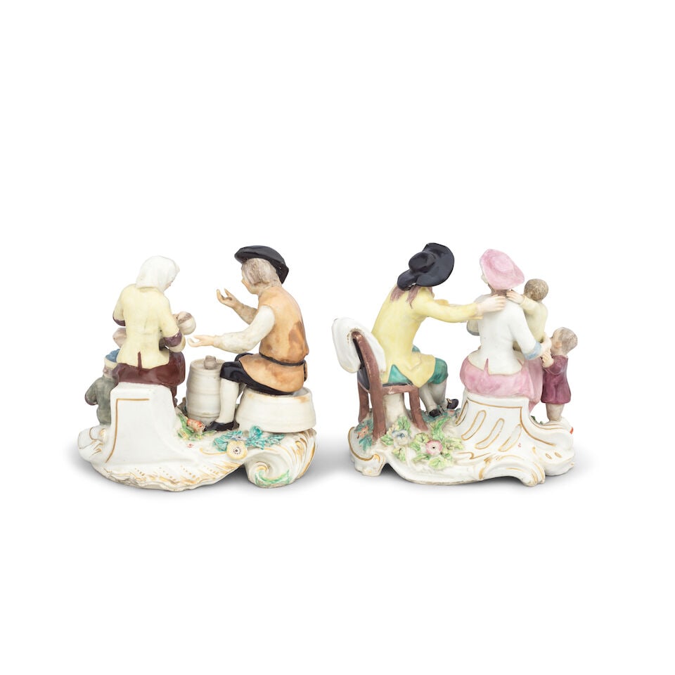 Two Chelsea family groups, circa 1755-56 - 2