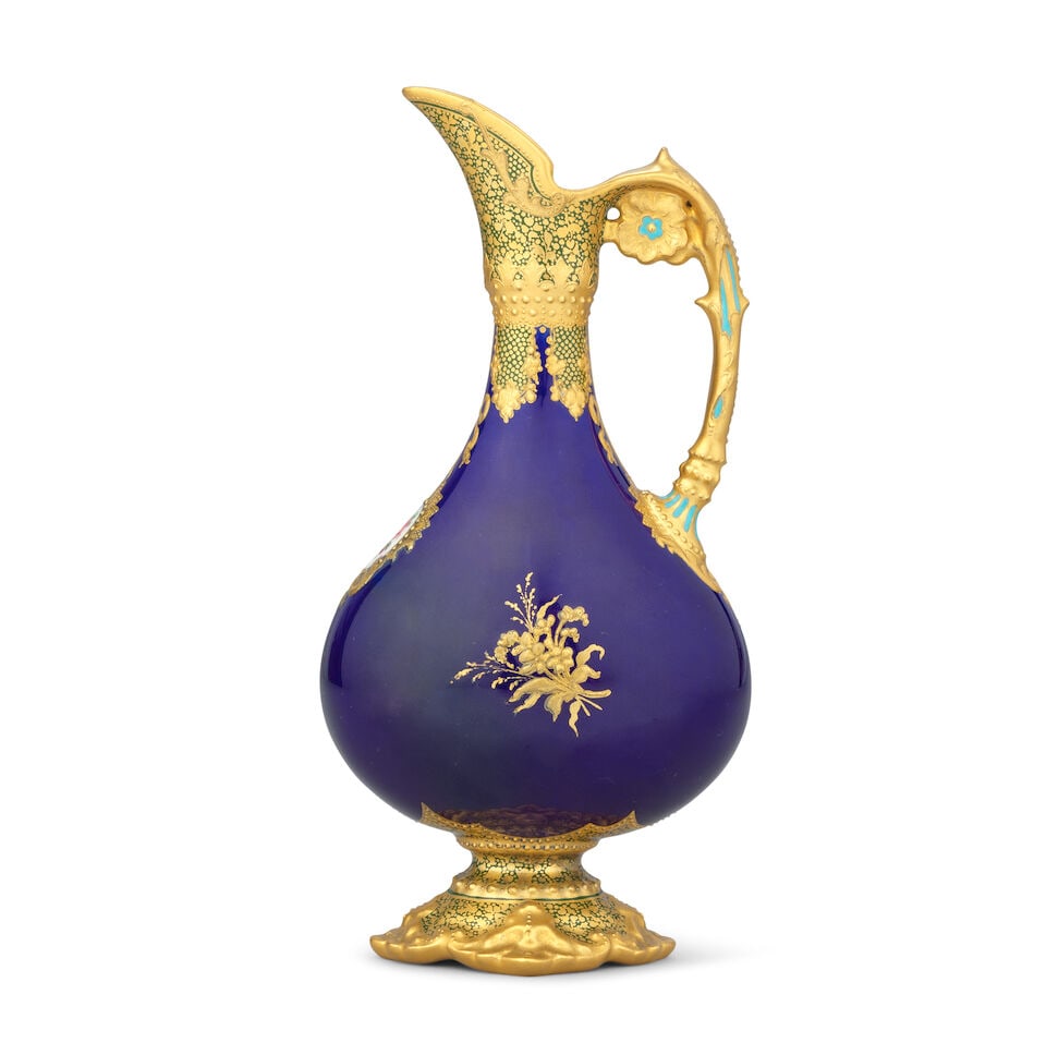 A Royal Crown Derby ewer by Désiré Leroy, dated 1901 - 2