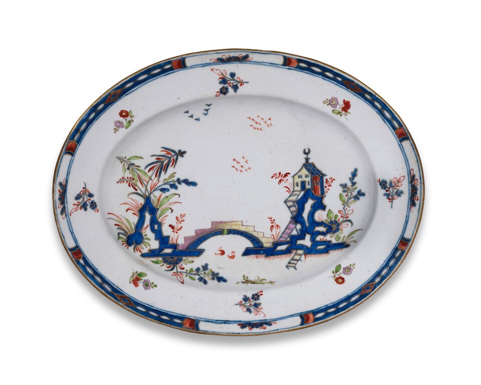 A Cozzi oval dish, circa 1760 (1 of 2)