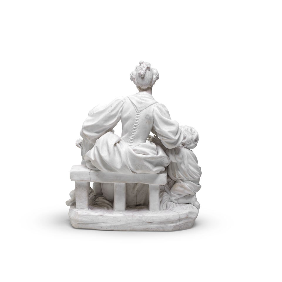 A Sèvres biscuit group of 'The Schoolmistress,' circa 1765 - 2