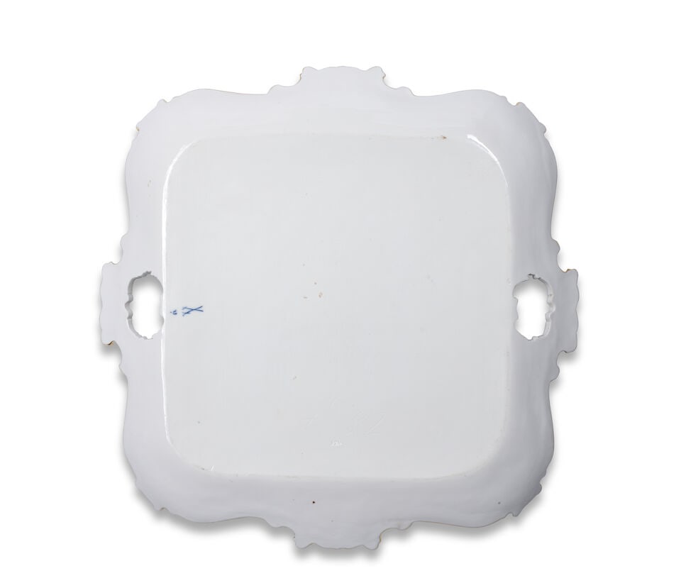 A large Meissen square tray, late 19th/early 20th century - 2