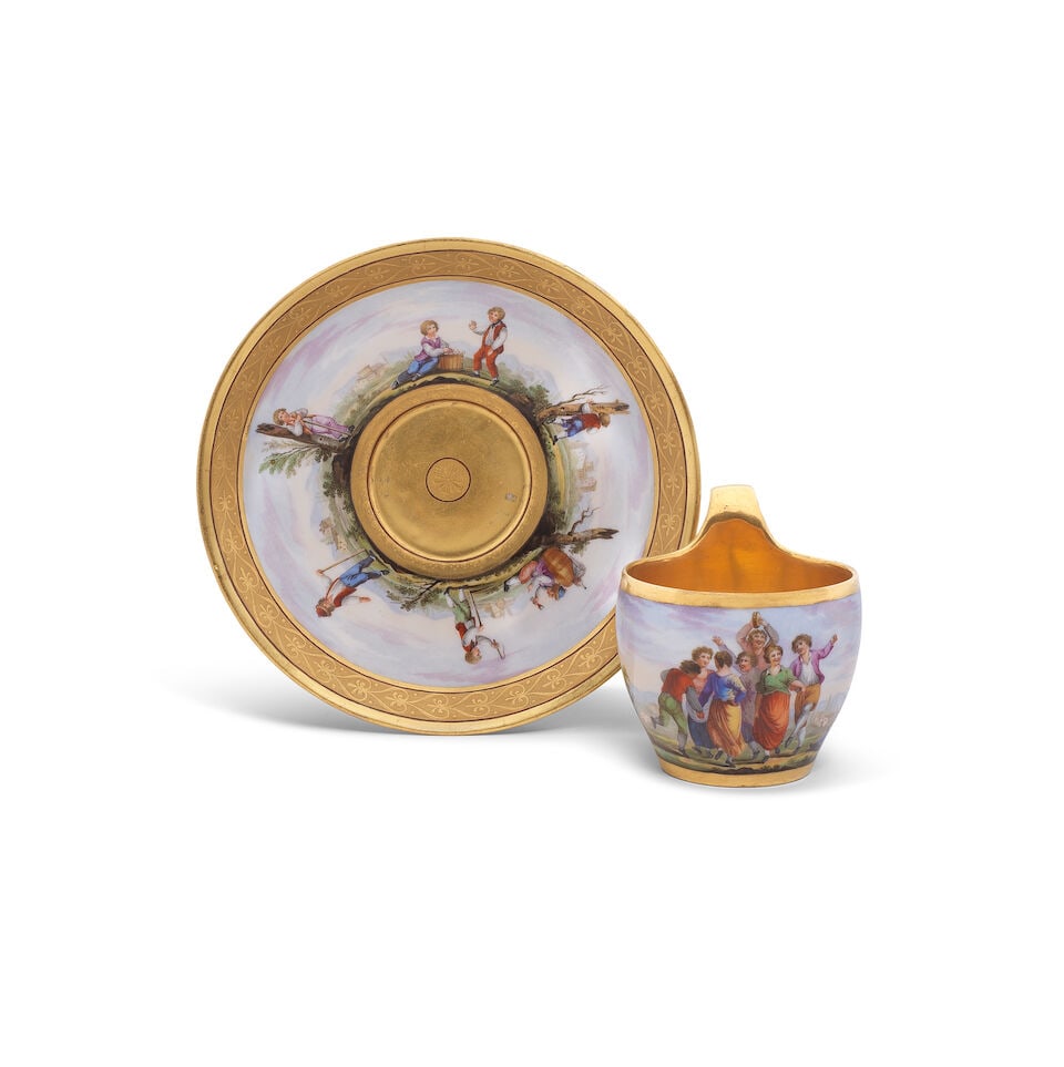 A Berlin cup and saucer, circa 1803-13 (1 of 1)
