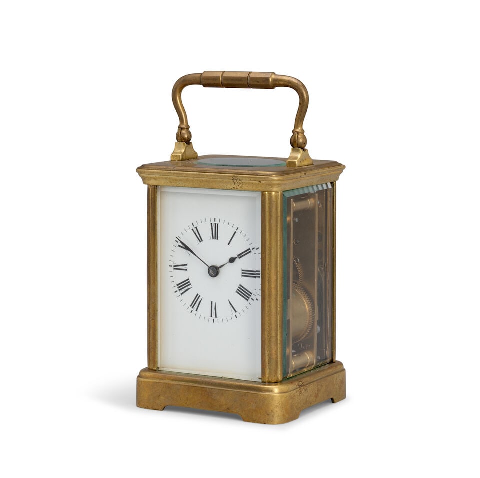 A late 19th century French striking carriage clock - 2