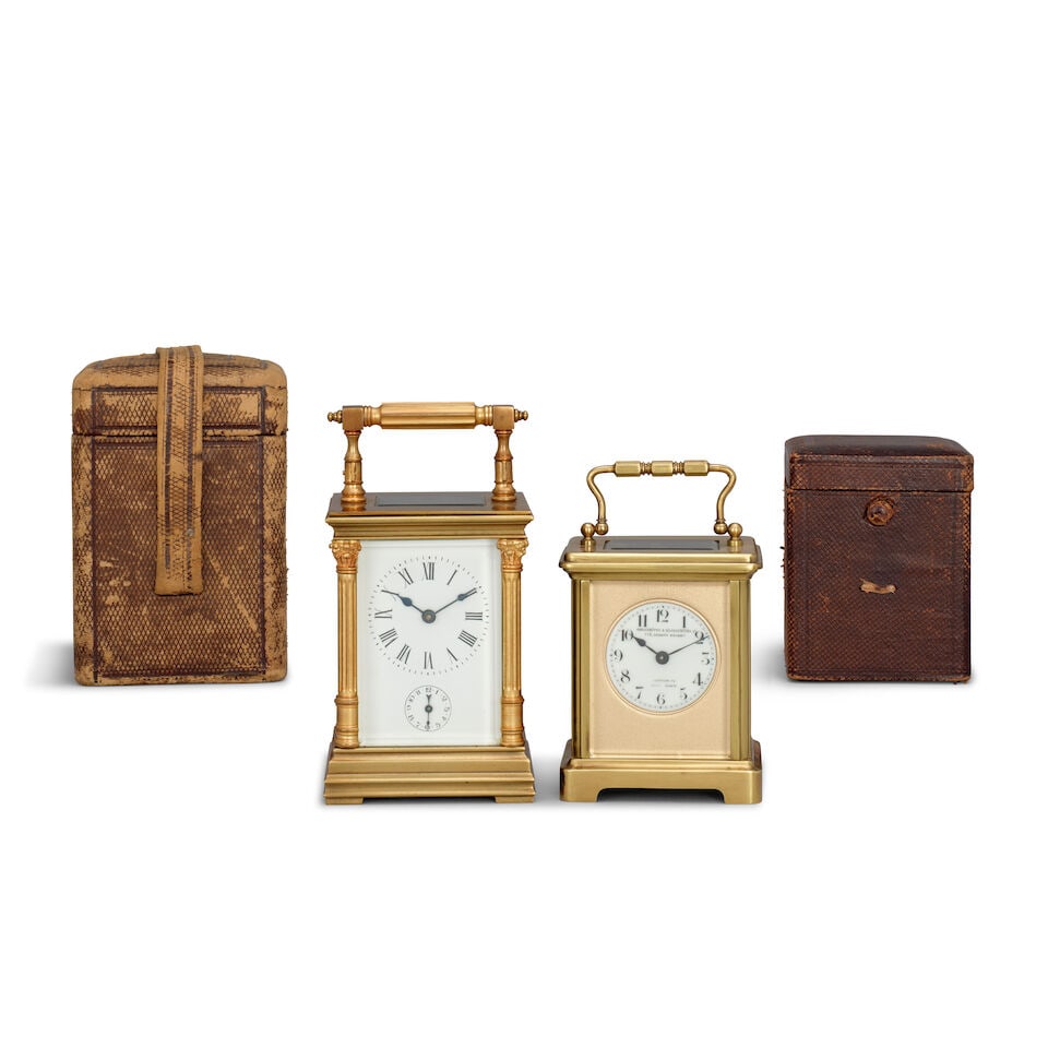 Two early 20th century French carriage clocks - 2