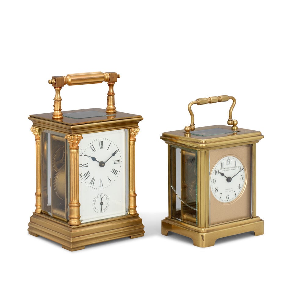 Two early 20th century French carriage clocks - 4