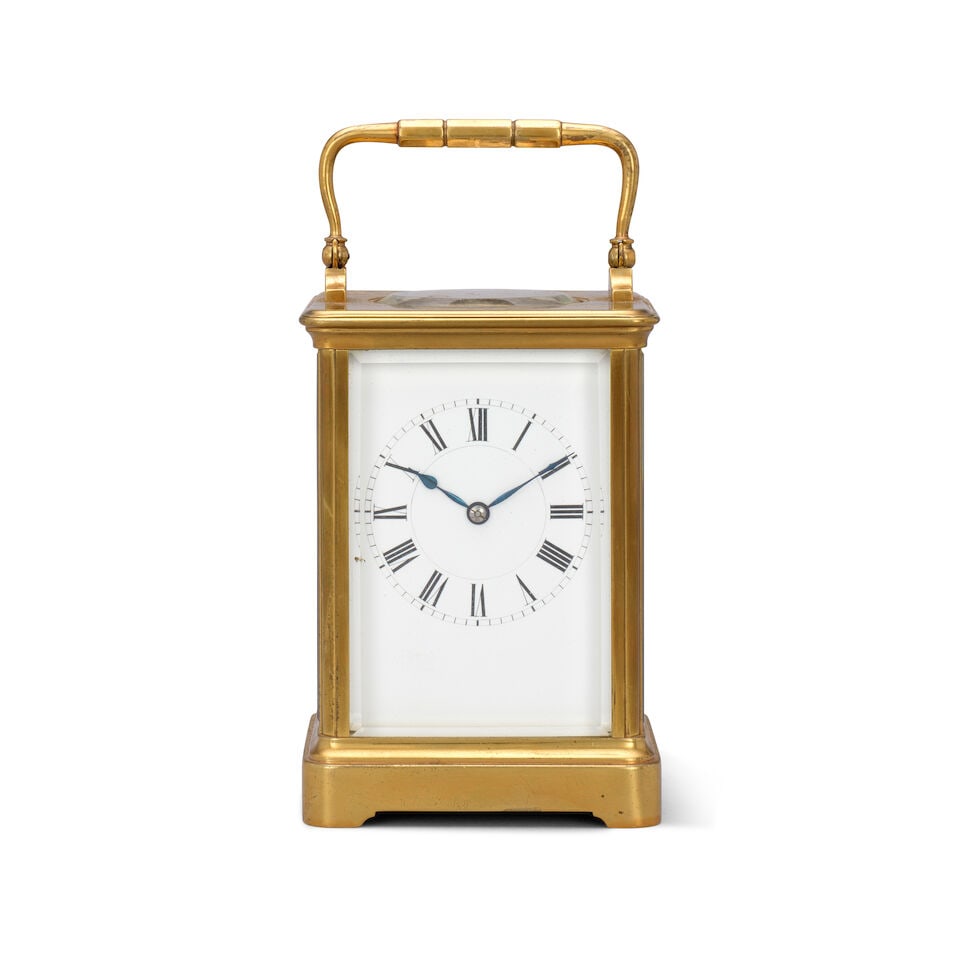 A good late 19th century striking carriage clock with original travelling case Henri Jacot, no:1... (1 of 4)