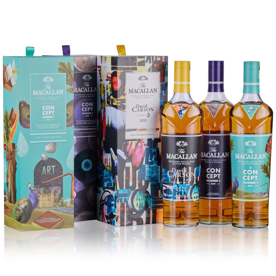 The Macallan Concept 1, 1861 (1x 70cl) The Macallan Concept 2, 1874 (1x 70cl) The Macallan Conce...: The Macallan Concept 1, 1861 (1x 70cl) Region: Speyside, single malt Fill Level: filled to 70cl Capsule: good condition Label: good labelling Packaging: in original carton Alcohol content: 40%